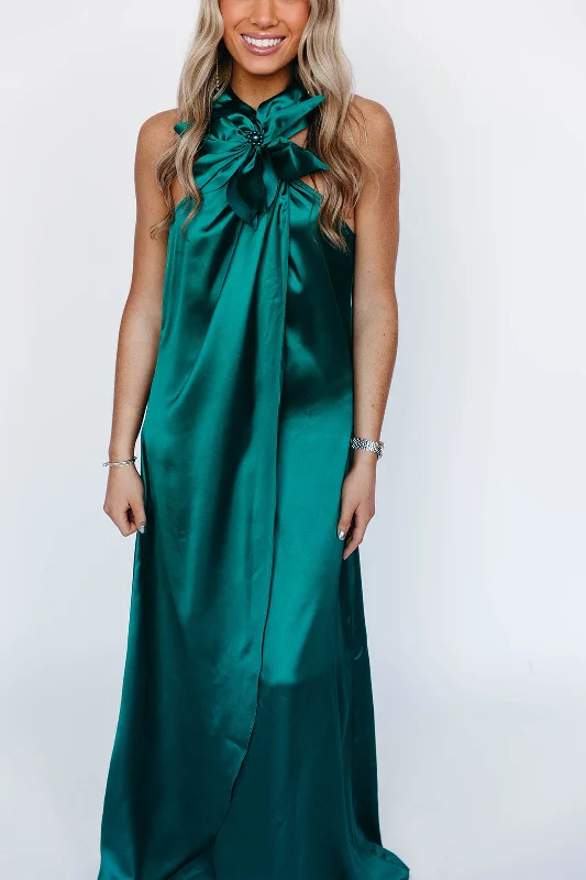 Amara Maxi Dress - Emerald Green