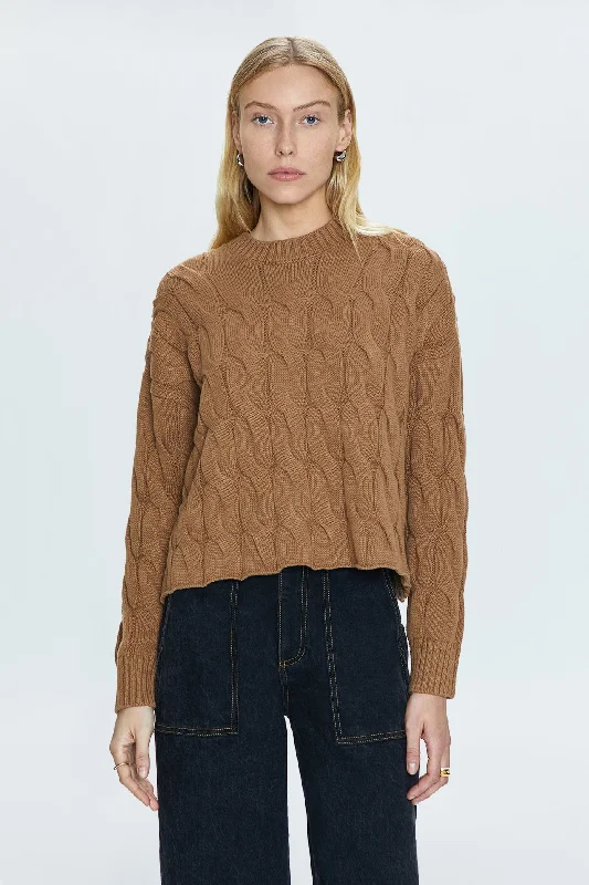 Eva Sweater - Caramel Cable