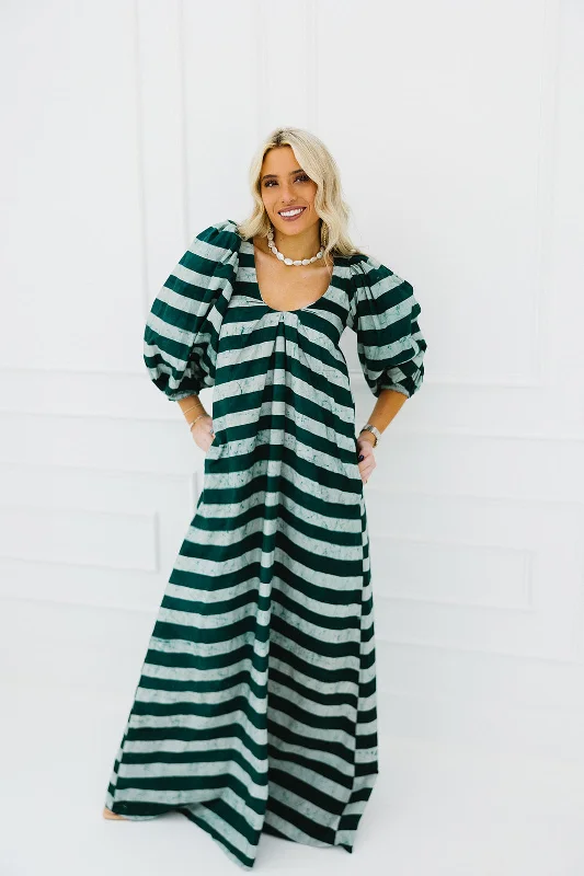 Sanaa Dress - Forrest Green