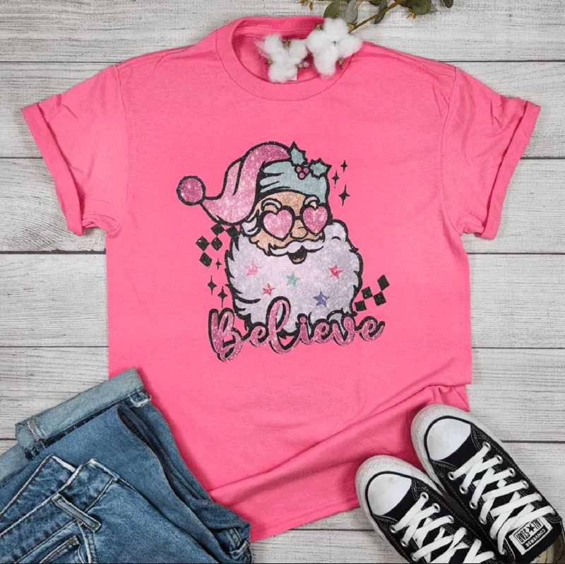 SANTA BELIEVE Graphic T-shirt