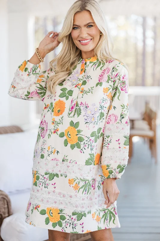 All In A Dream Cream Floral Dress