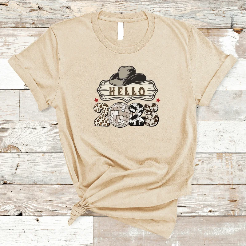 Hello 2025 Western Graphic Tee