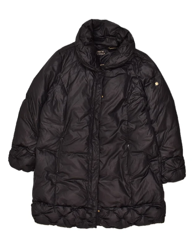 KRIZIA Womens Padded Coat UK 22 3XL Black