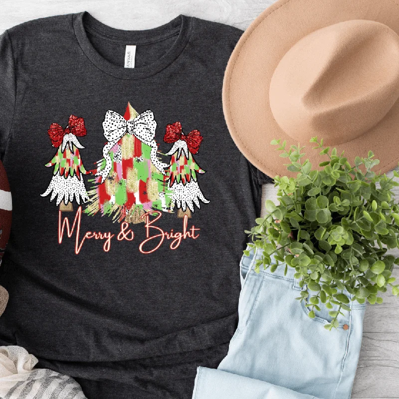 Merry and Bright Trees Graphic Tee