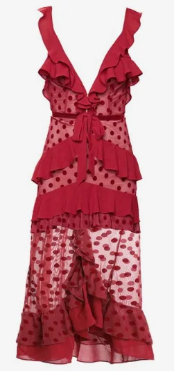 Dotty Red Cocktail Dress