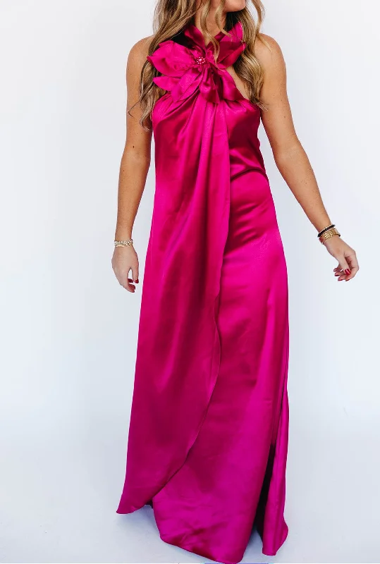 Amara Maxi Dress - Fuchsia