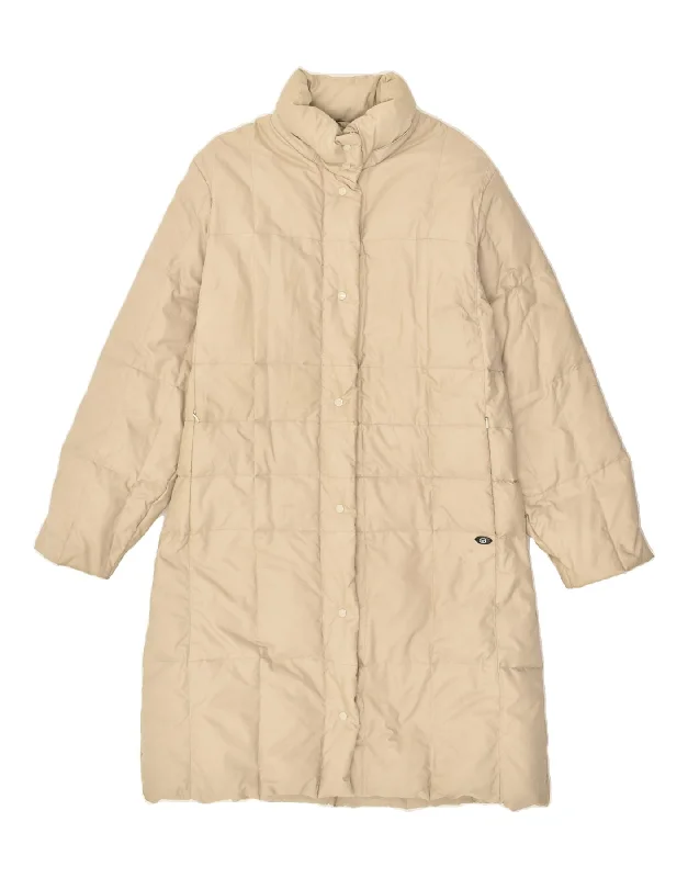 SERGIO TACCHINI Womens Padded Coat UK 16 Large Beige Polyester