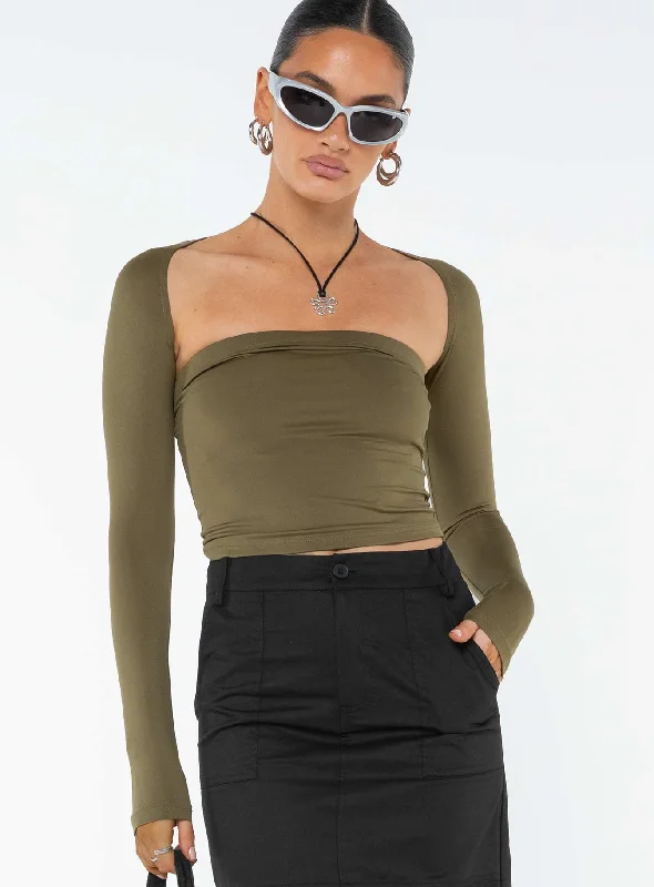 Deandra Top Olive