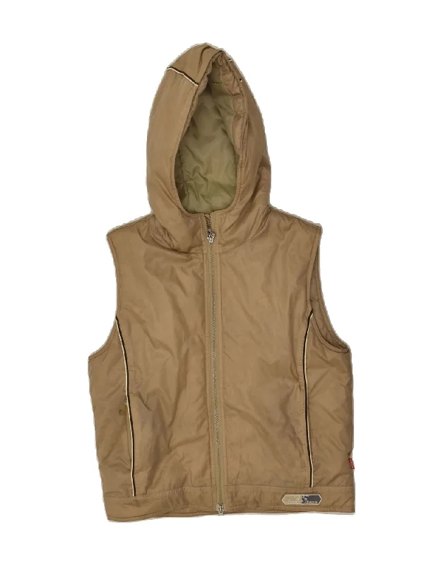 ONYX Womens Hooded Gilet UK 16 Large Khaki