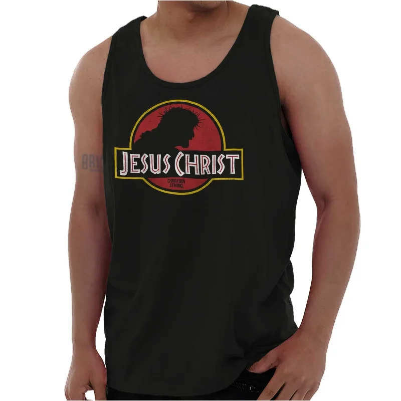 Jesus Jurassic Christ Tank Top