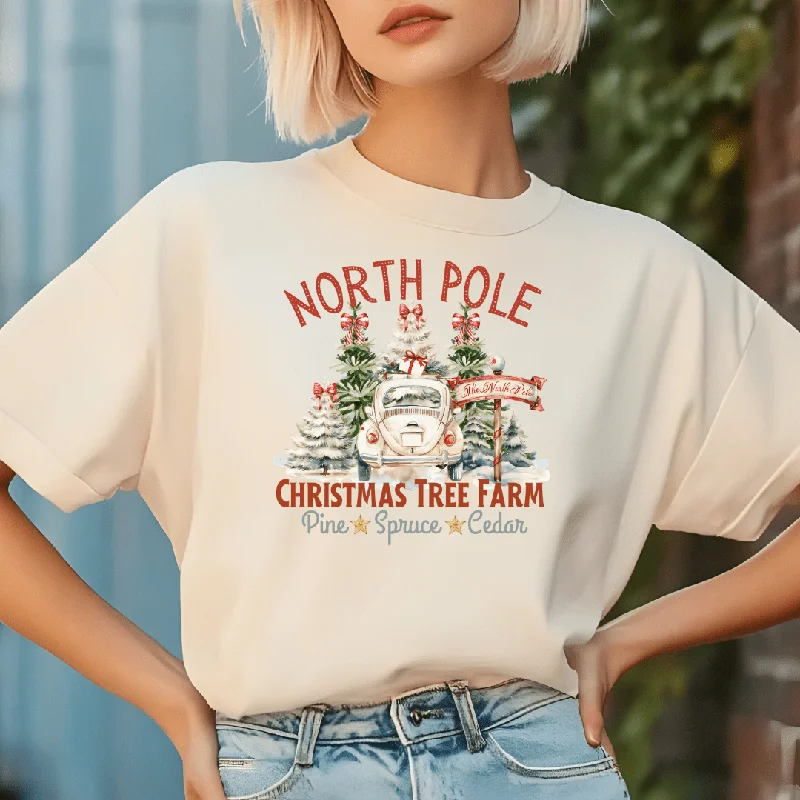 North Pole Christmas Tree Farm Graphic Tee