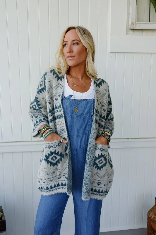 Wild Mesa Cardigan - Teal