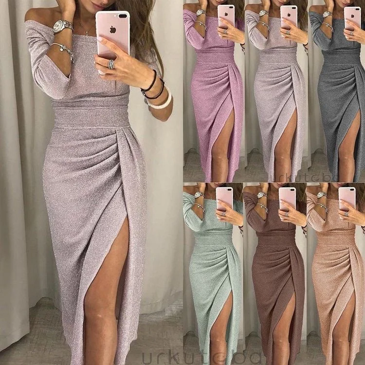 Prom Party Dress, Off Shoulder Cocktail Dress