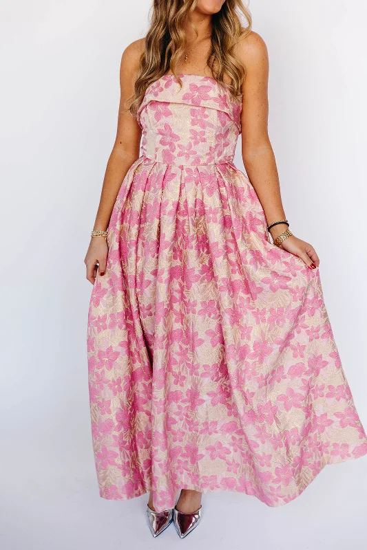 Jocelyn Midi Dress - Pink